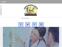 Tablet Screenshot of fourpointschiropractic.com